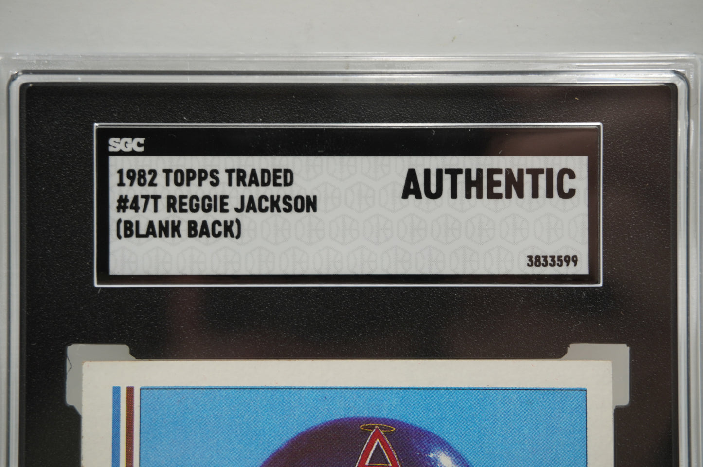 1982 Topps Traded Reggie Jackson 47T Blank Back SGC Authentic