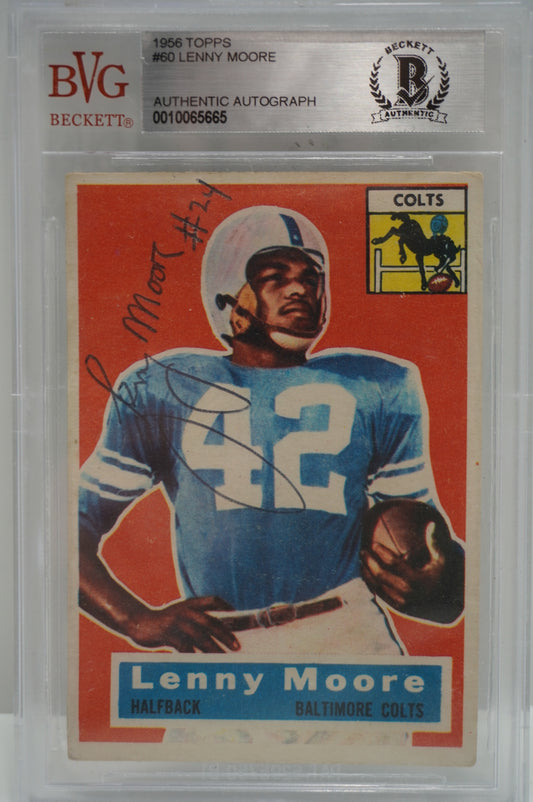 1956 Topps Lenny Moore 60 BGS Authentic