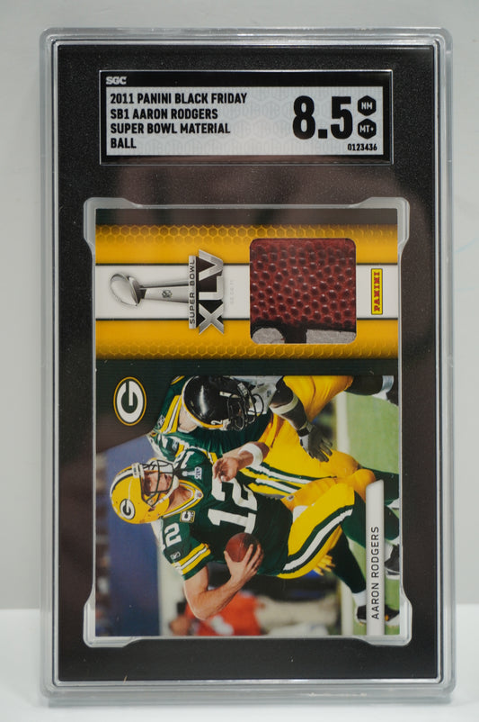 2011 Black Friday Aaron Rodgers SB1 Super Bowl Materials Ball SGC 8.5