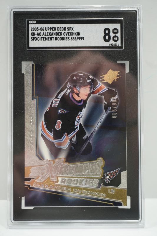 2005 SPX Alexander Ovechkin XR-AO Spxcitement Rookies /999 SGC 8