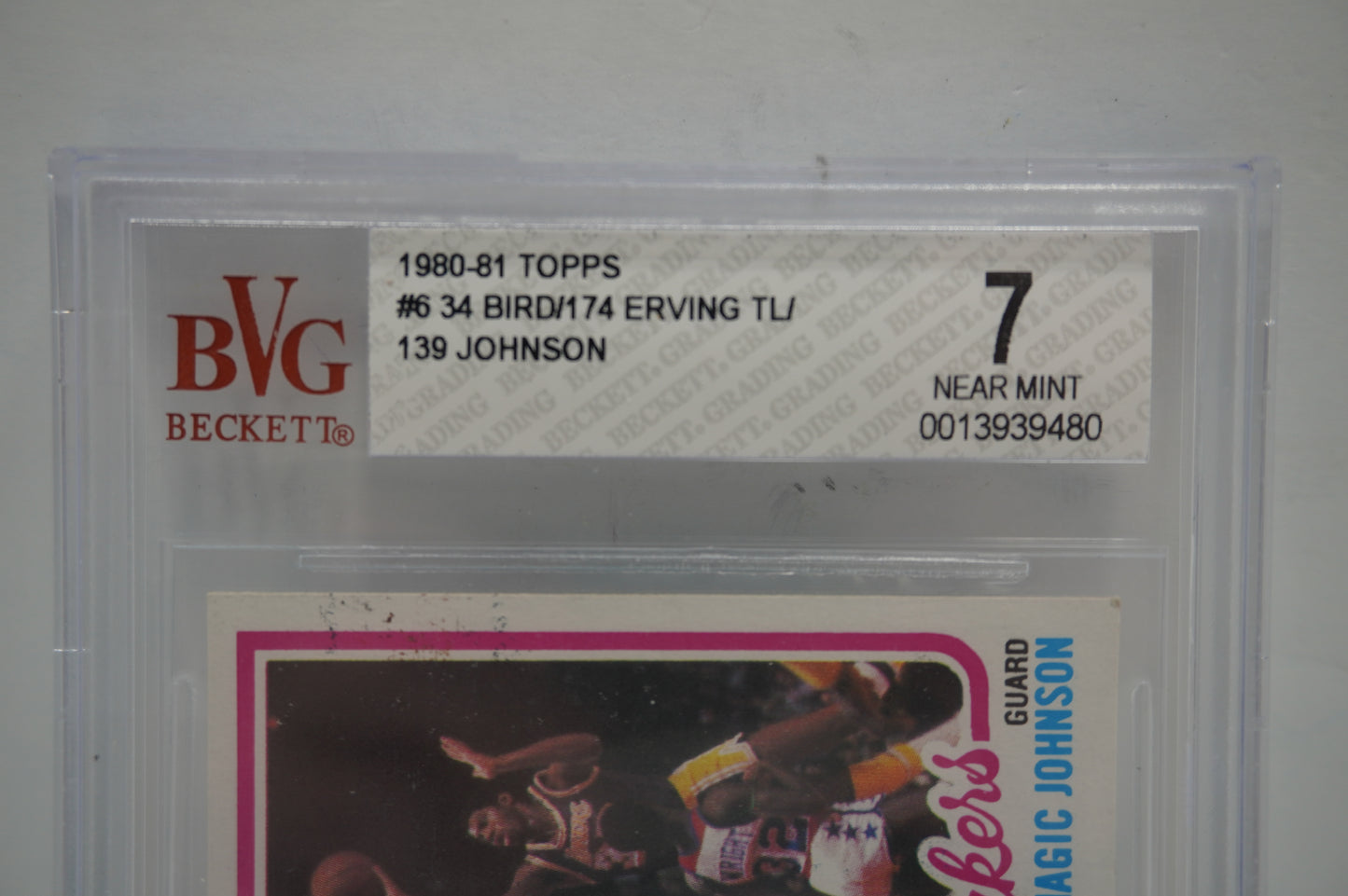 1980 Topps Bird Erving Johnson #6 BGS 7