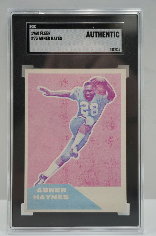 1960 Fleer Abner Hayes 73 SGC Authentic