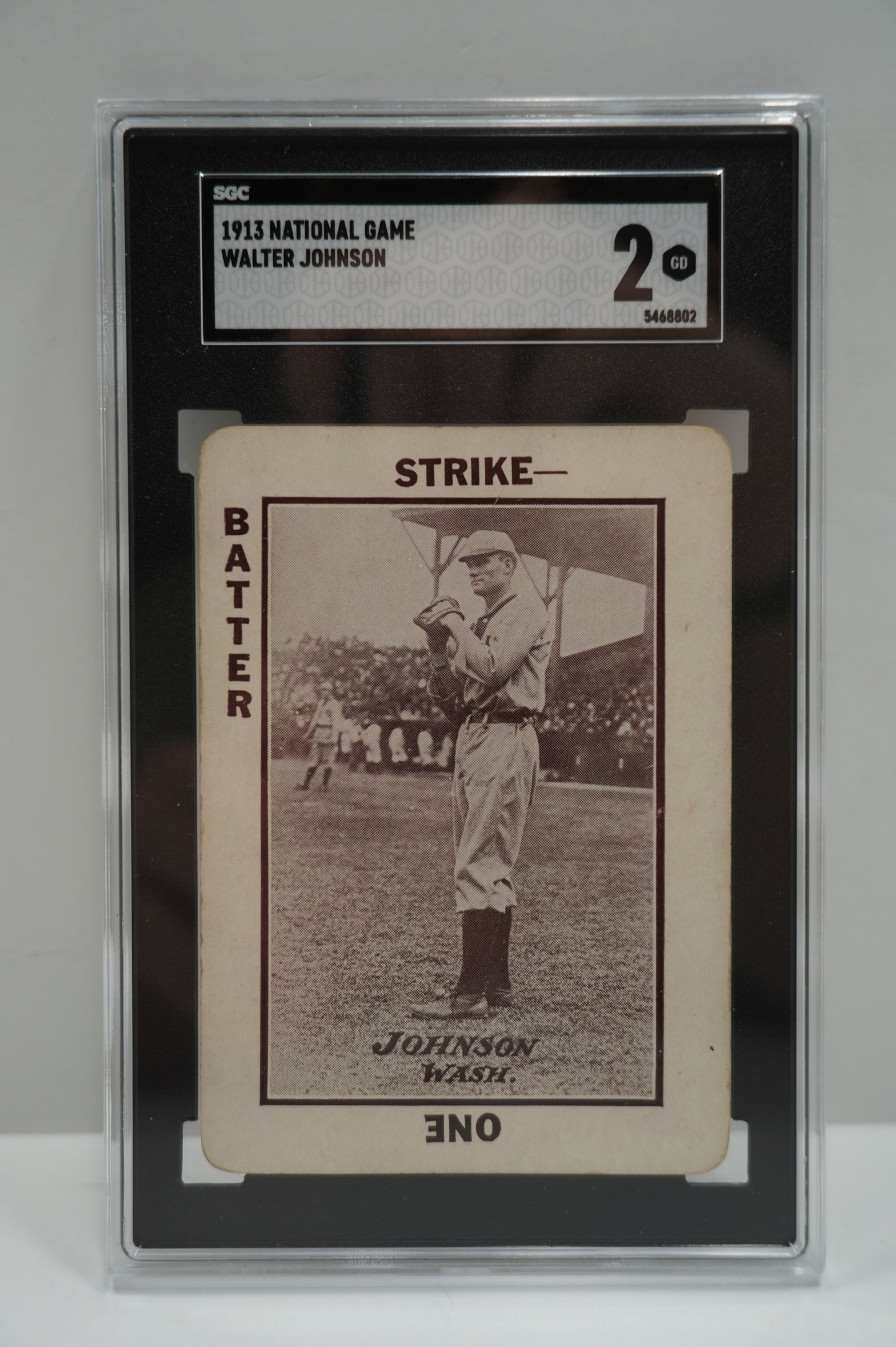 1913 National Game Walter Johnson SGC 2