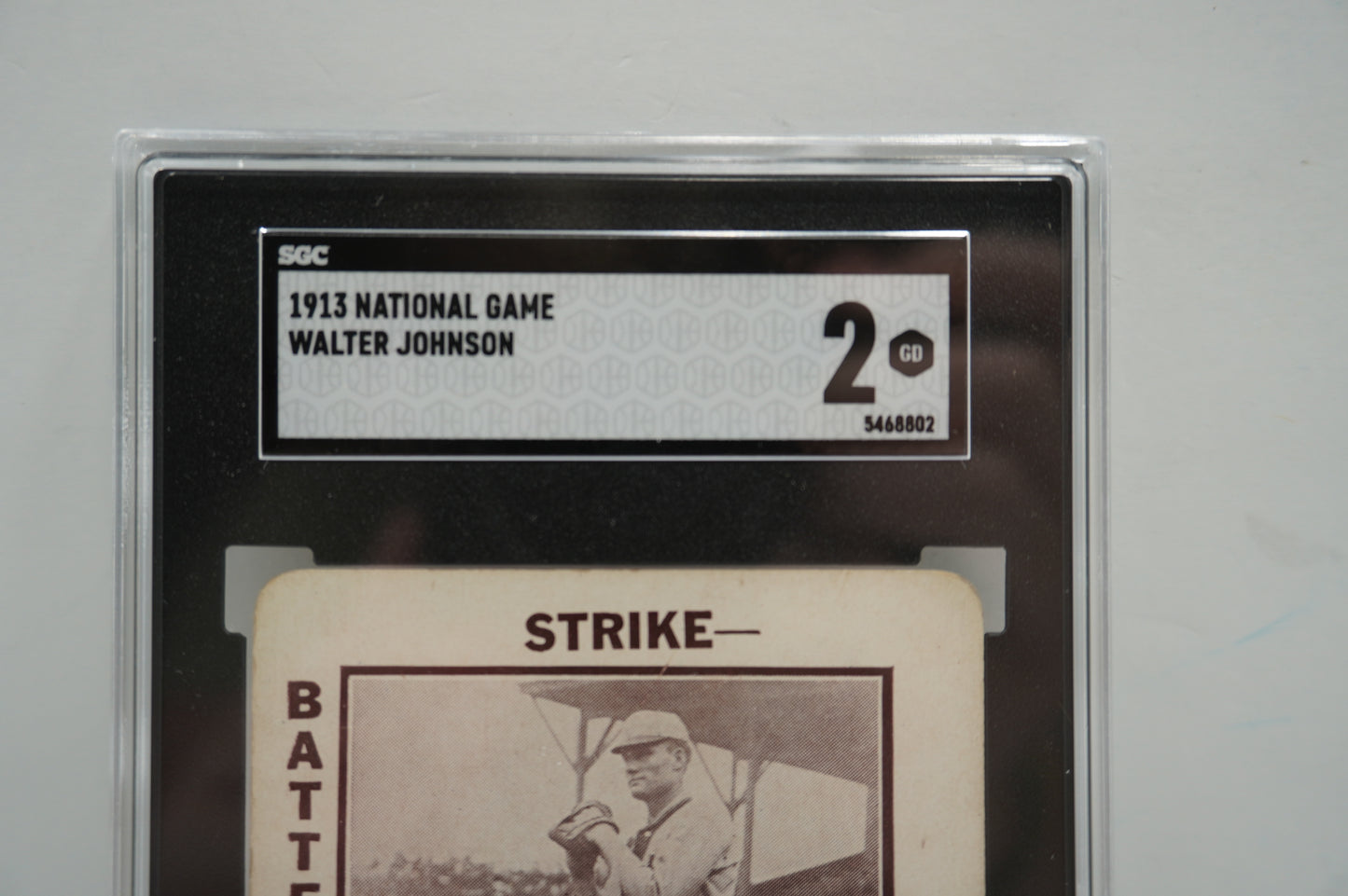 1913 National Game Walter Johnson SGC 2