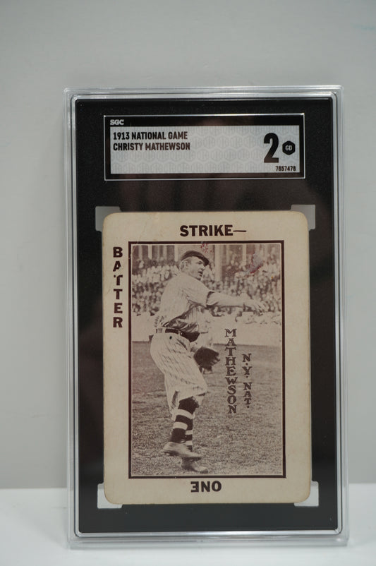 1913 National Game Christy Mathewson SGC 2