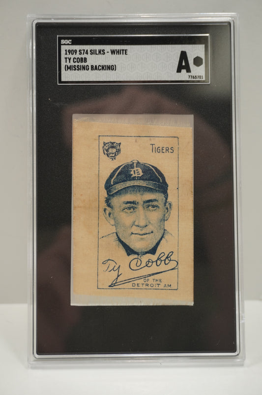 1909 S74 Silks-White Ty Cobb SGC Authentic