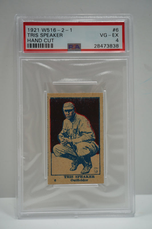 1921 W516-2-1 Tris Speaker 6 PSA 4