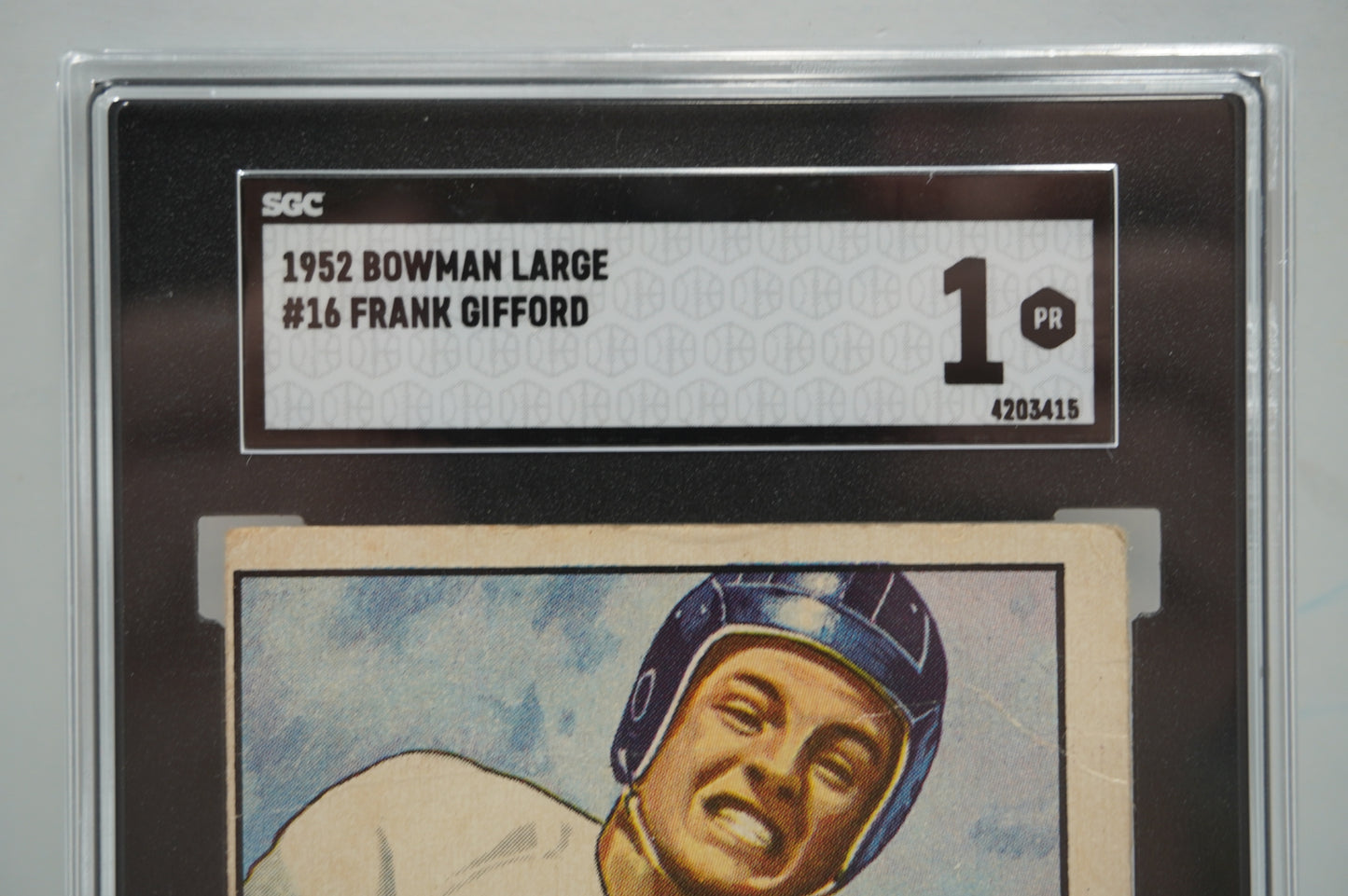1952 Bowman Large Frank Gifford 16 SGC 1