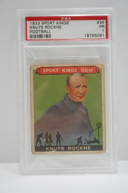 1933 Sports Kings Knute Rockne Football 35 PSA 1