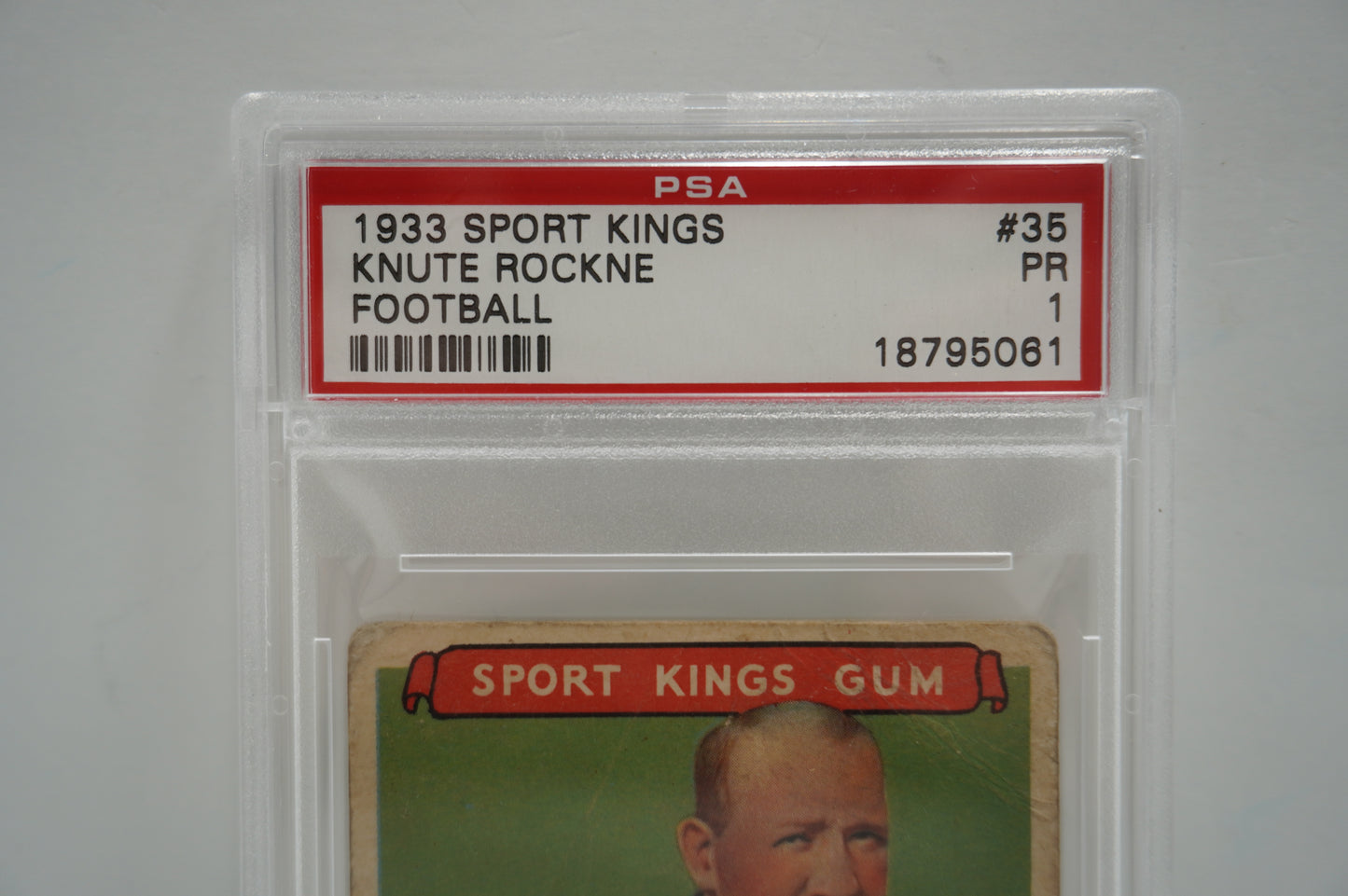 1933 Sports Kings Knute Rockne Football 35 PSA 1