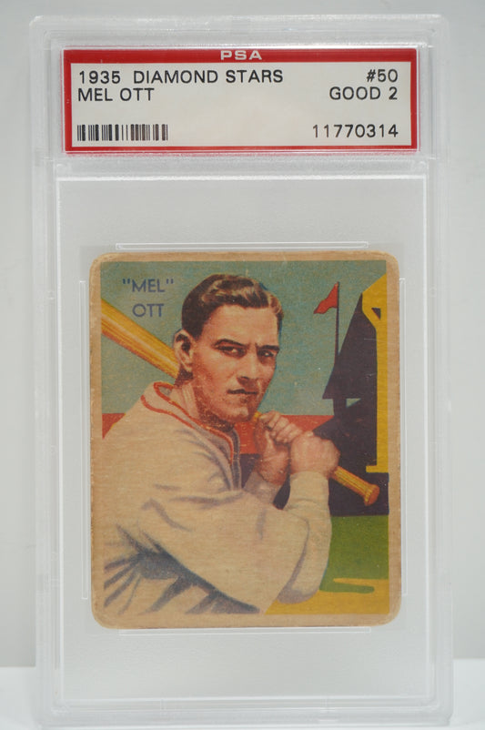 1935 Diamond Stars Mel Ott 50 PSA 2
