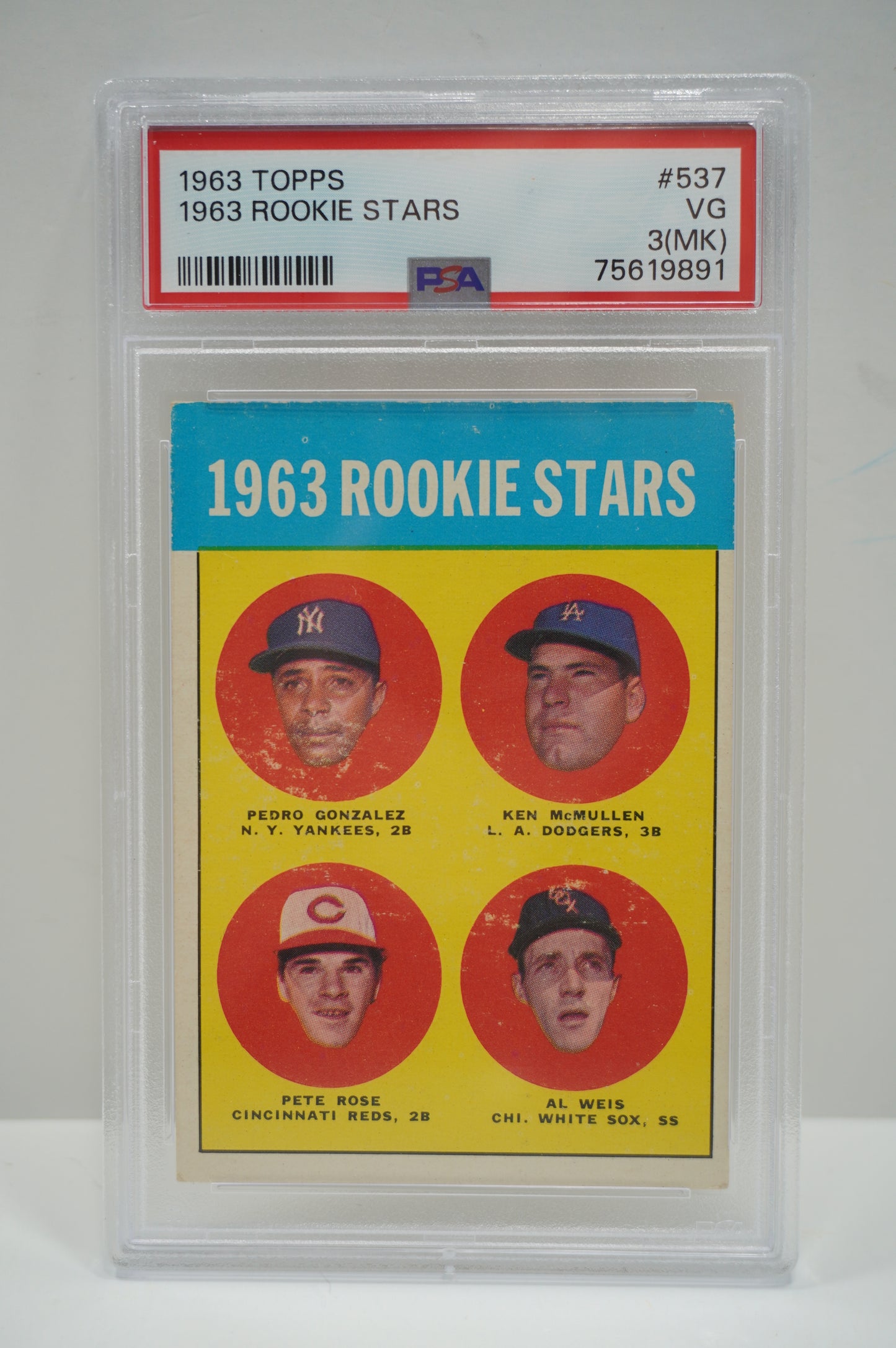 1963 Topps 1963Rookie Stars #537 PSA 3(MK)