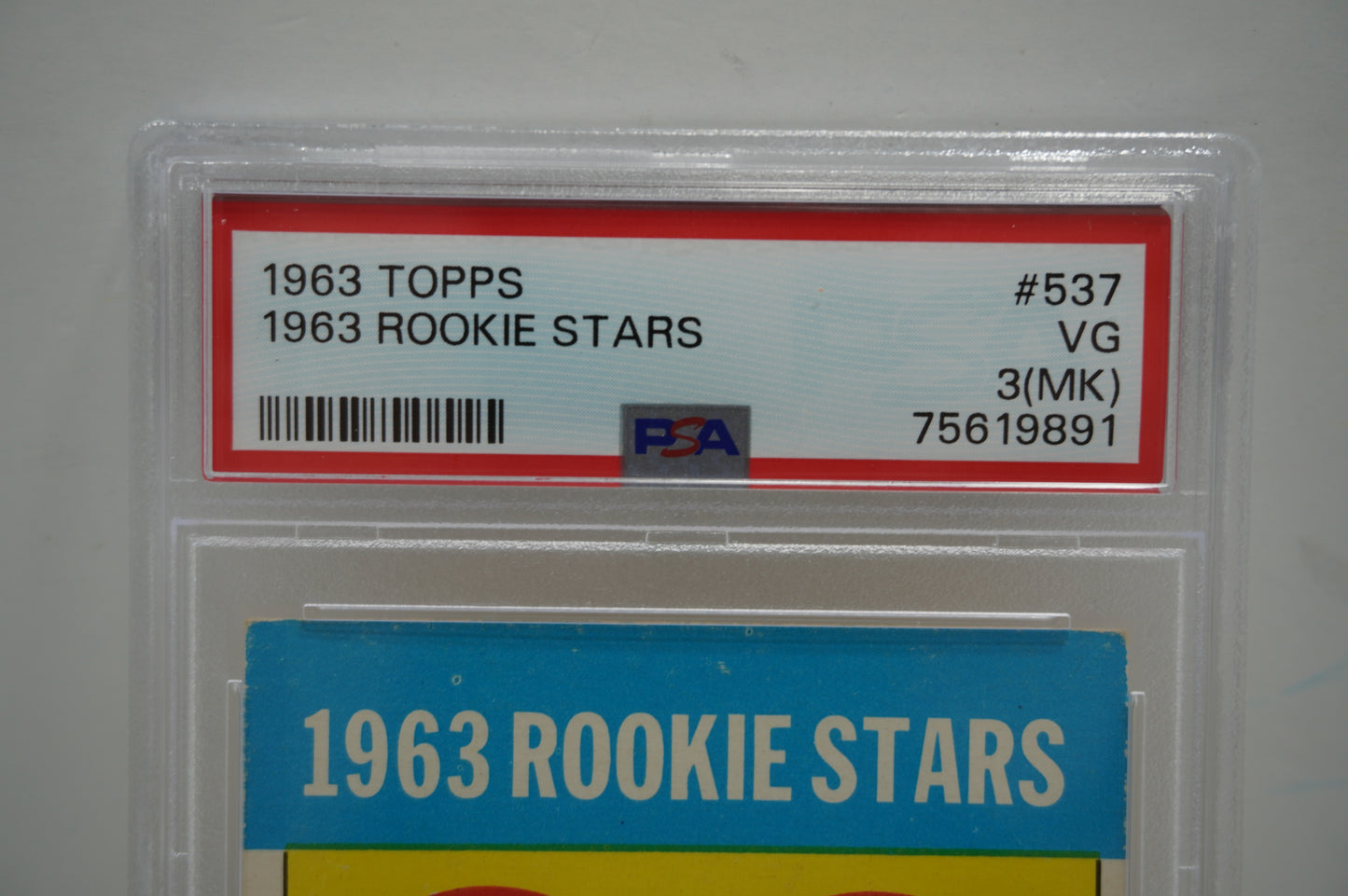 1963 Topps 1963Rookie Stars #537 PSA 3(MK)