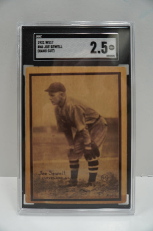 1931 W517 Joe Sewell 46 SGC 2.5