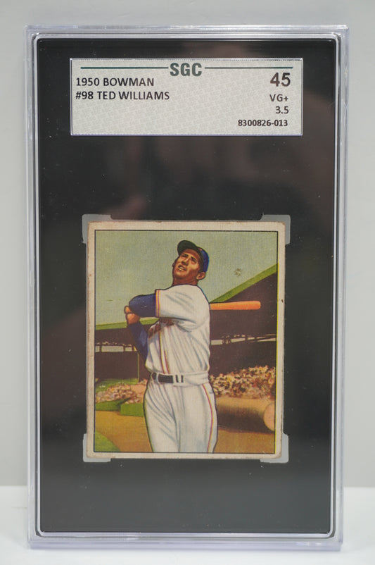 1950 Bowman Ted Williams 98 SGC 3.5