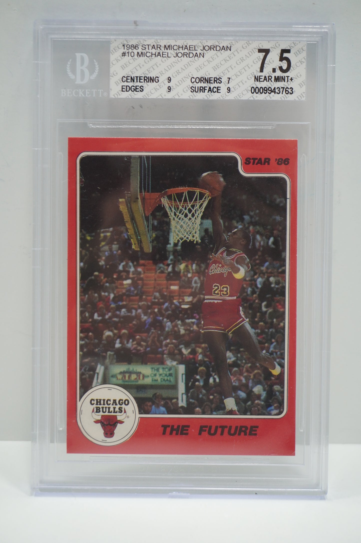 1986 Star Michael Jordan #10 Michael Jordan BGS 7.5