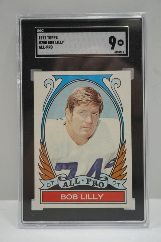 1972 Topps Bob Lilly 280 All Pro SGC 9