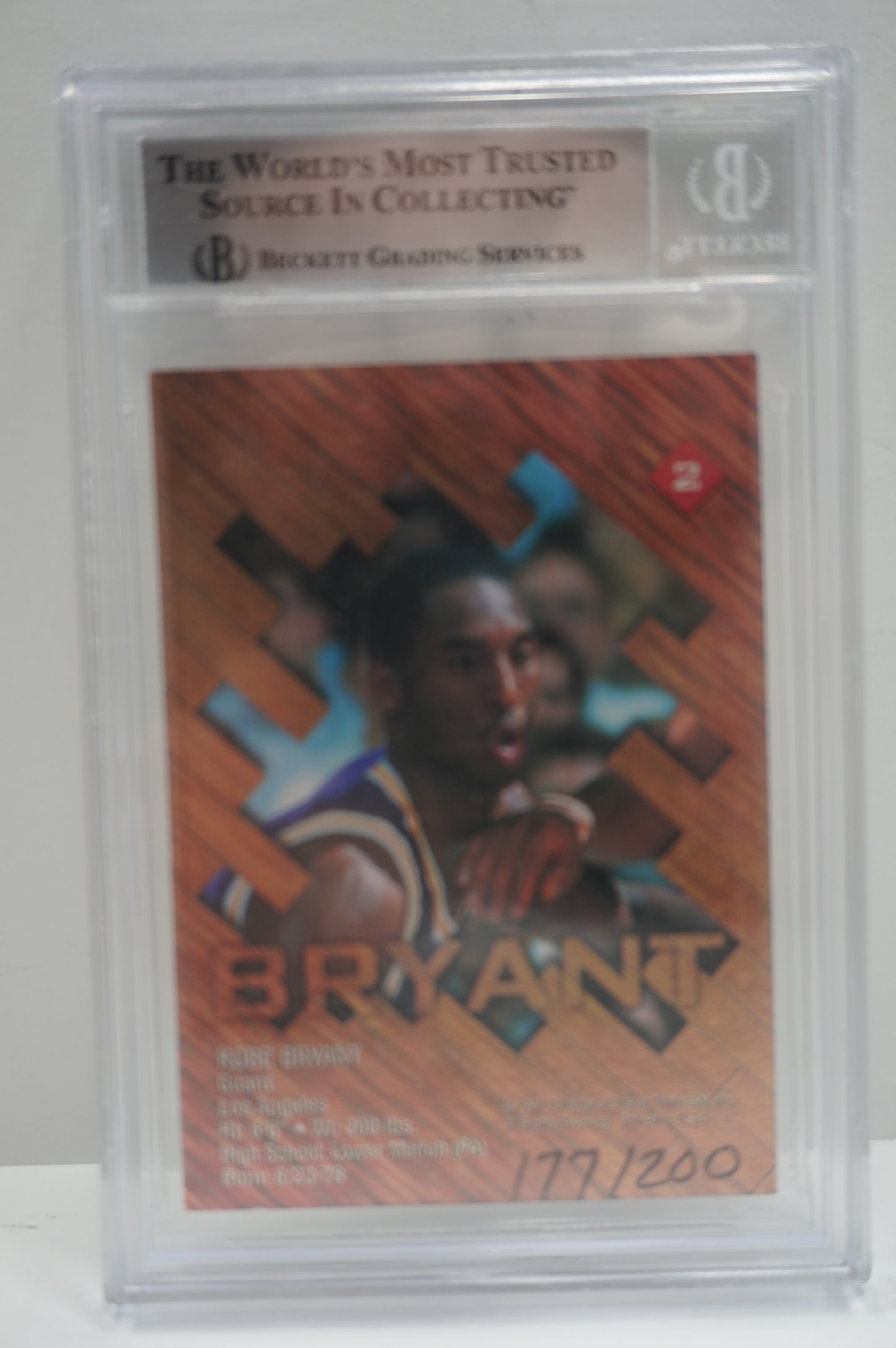 1997 Collectors edge Game Ball Gold Kobe Bryant 2 SGC 8.5
