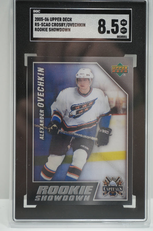2005-06 Upper Deck Rookie showdown Crosby/Ovechkin RS-SCAO SGC 8.5