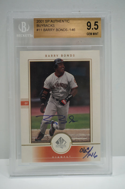 2001 SP Authentic Buybacks Barry Bonds 11 /146 BGS 9.5