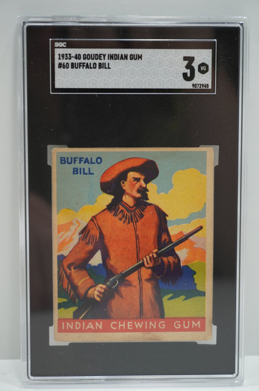 1933-40 Goudey Indian Gum Buffalo Bill 60 SGC 3