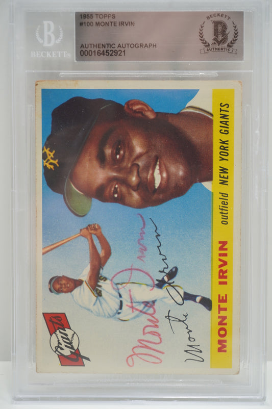 1955 Topps Monte Irvin 100 BGS Authentic