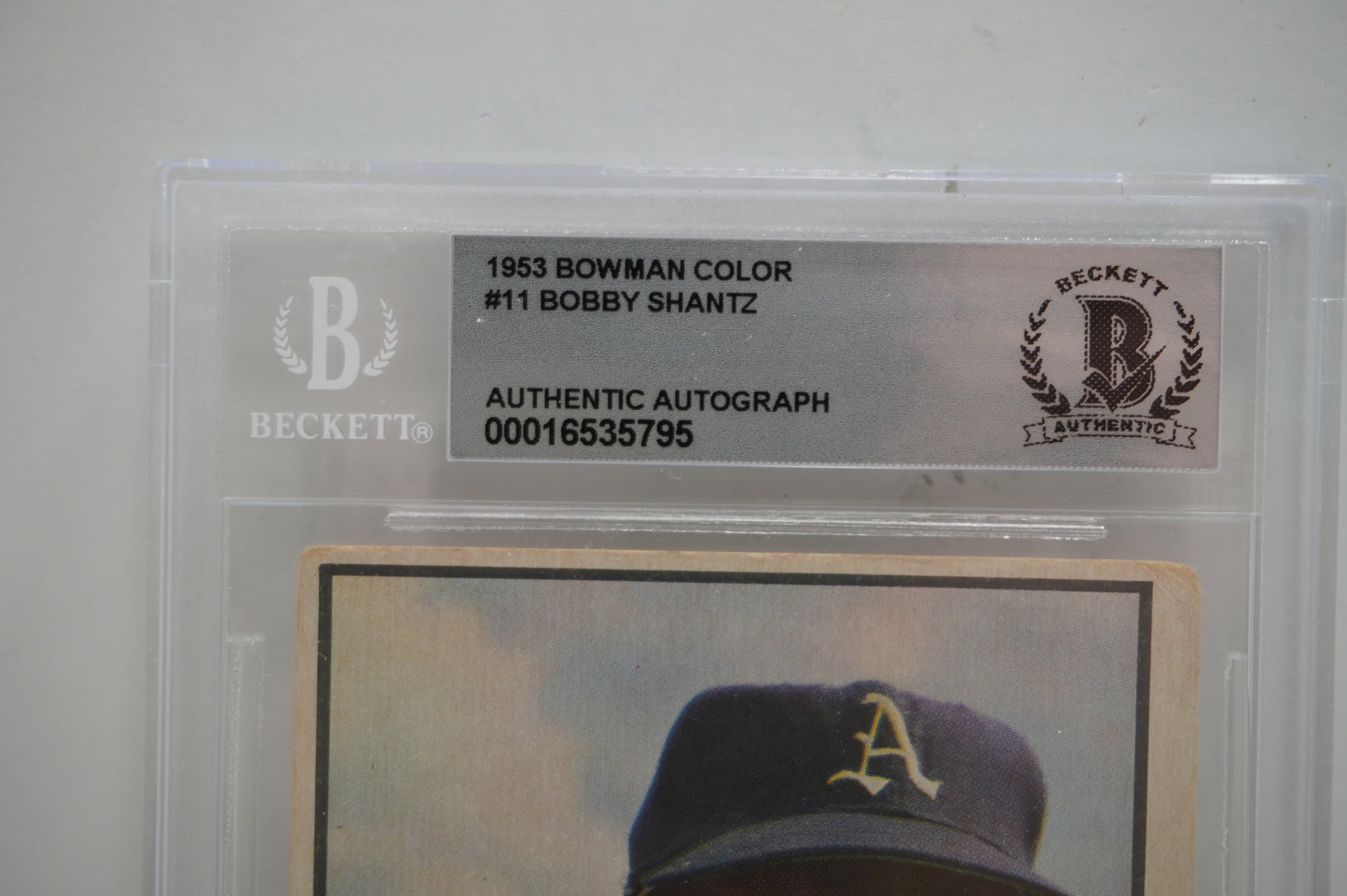 1953 Bowman Color Bobby Shantz 11 BGS Authentic