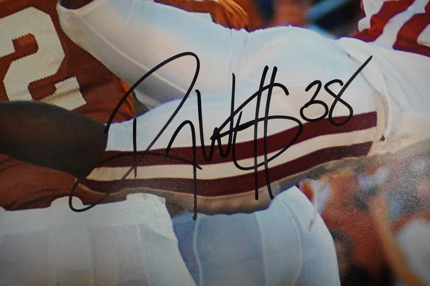 ROY WILLIAMS OU OKLAHOMA SOONERS SIGNED 16x20 Superman PHOTO BAS COA