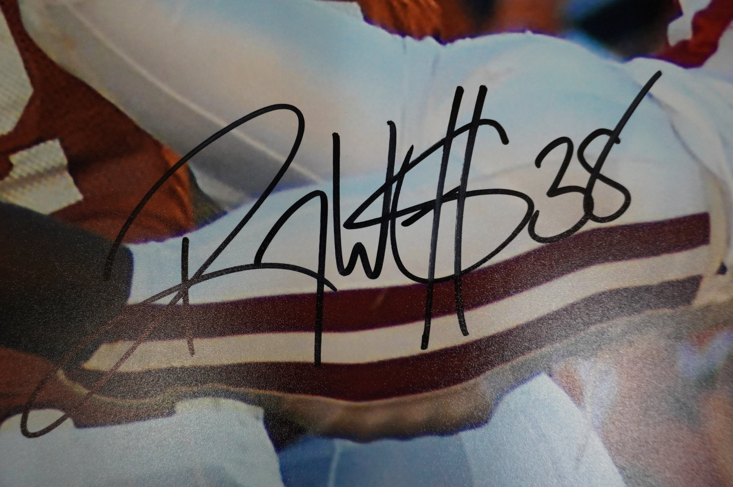 ROY WILLIAMS OU OKLAHOMA SOONERS SIGNED 16x20 Superman PHOTO BAS COA