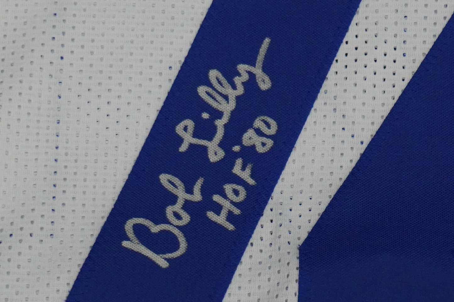 BOB LILLY SIGNED WHITE JERSEY Size 3XL Dallas Cowboys w/HOF 80 JSA COA