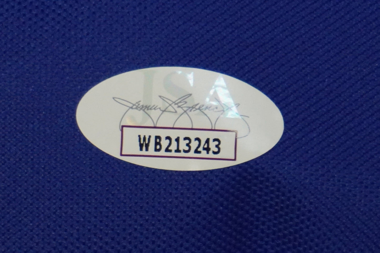 BOB LILLY SIGNED WHITE JERSEY Size M Dallas Cowboys w/HOF 80 JSA COA