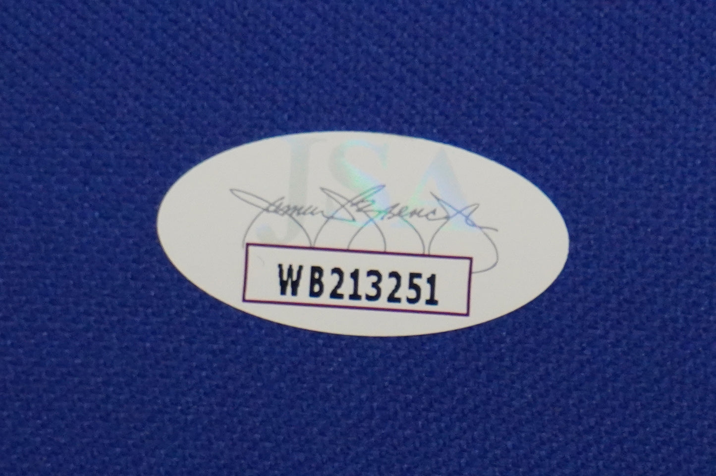 BOB LILLY SIGNED WHITE JERSEY Size L Dallas Cowboys w/HOF 80 JSA COA