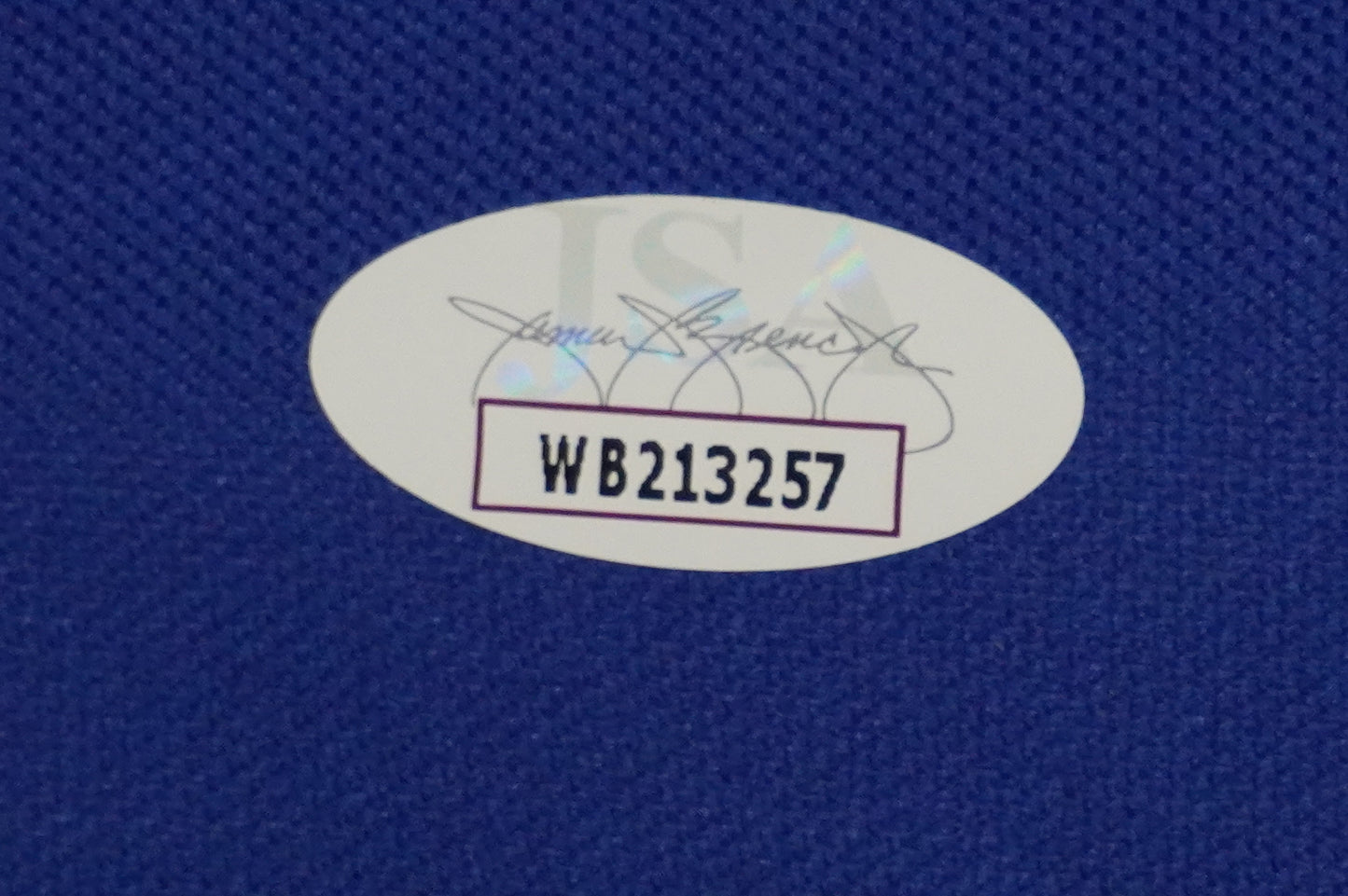 BOB LILLY SIGNED WHITE JERSEY Size L Dallas Cowboys w/HOF 80 JSA COA
