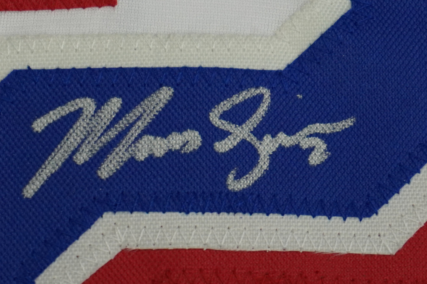 MARCUS SEMIEN TEXAS RANGERS SIGNED Sewn Jersey BAS