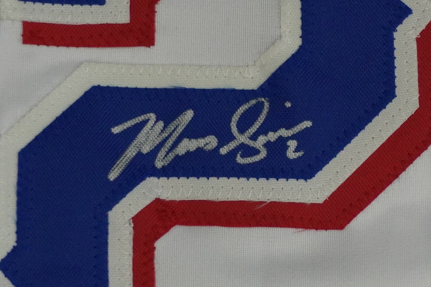 MARCUS SEMIEN TEXAS RANGERS SIGNED Sewn Jersey BAS