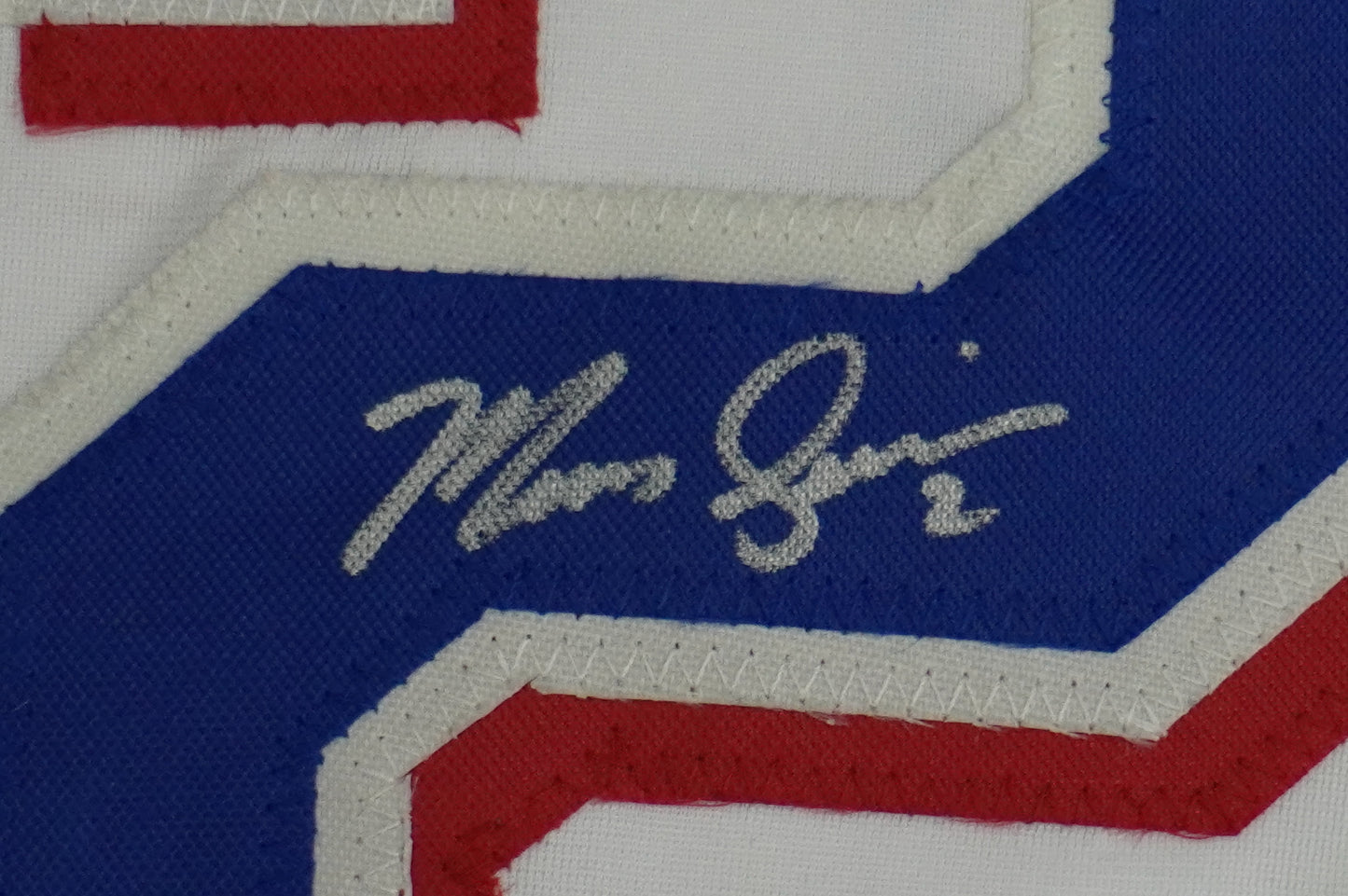 MARCUS SEMIEN TEXAS RANGERS SIGNED Sewn Jersey BAS