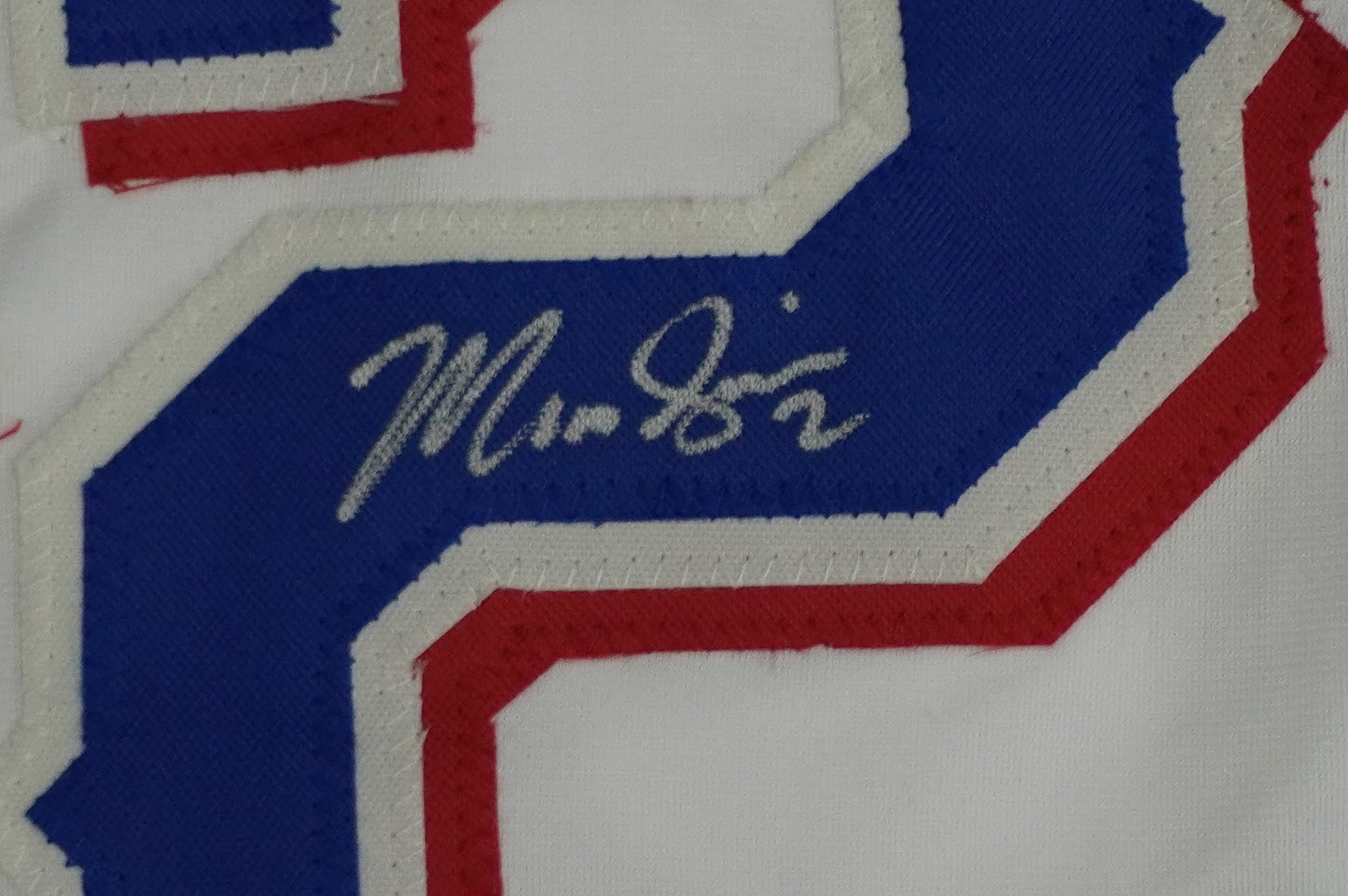 MARCUS SEMIEN TEXAS RANGERS SIGNED Sewn Jersey BAS