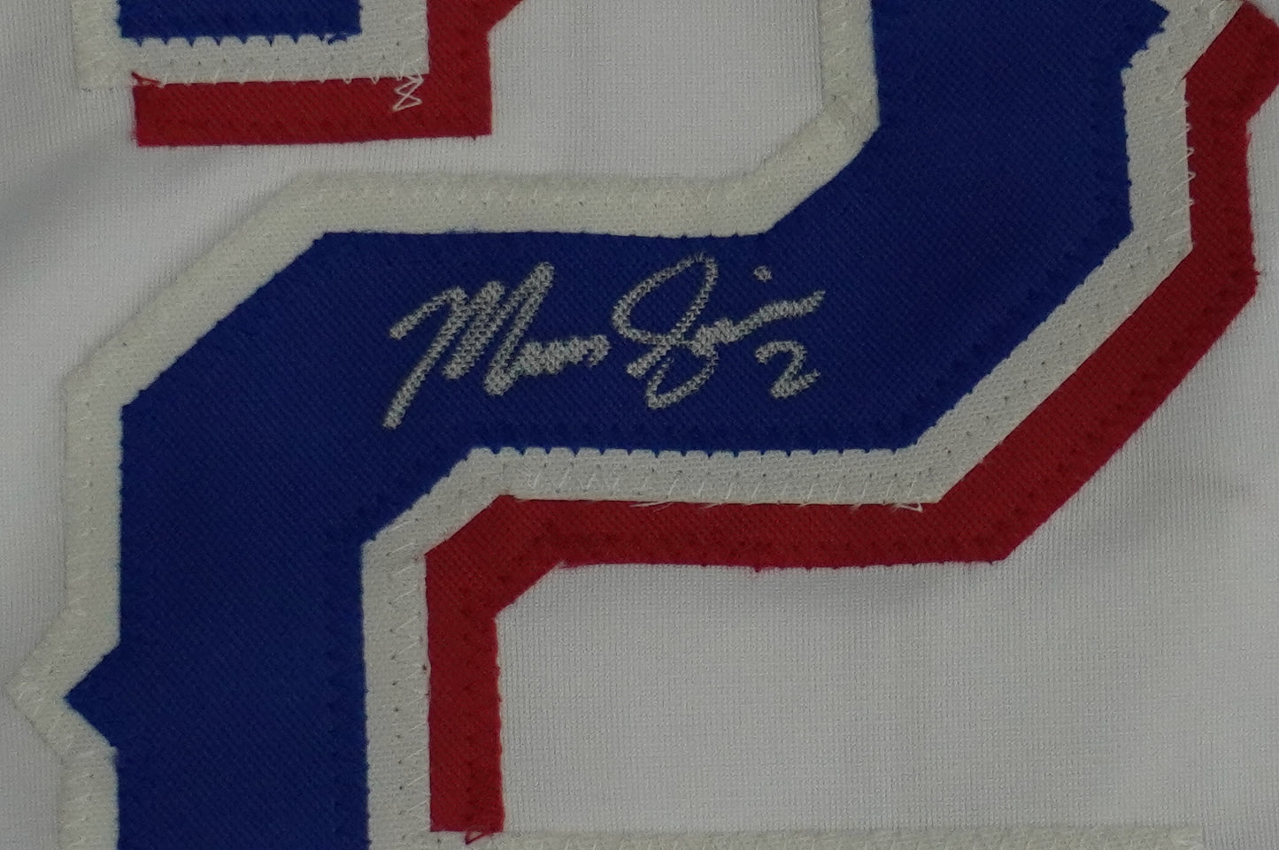 MARCUS SEMIEN TEXAS RANGERS SIGNED Sewn Jersey BAS