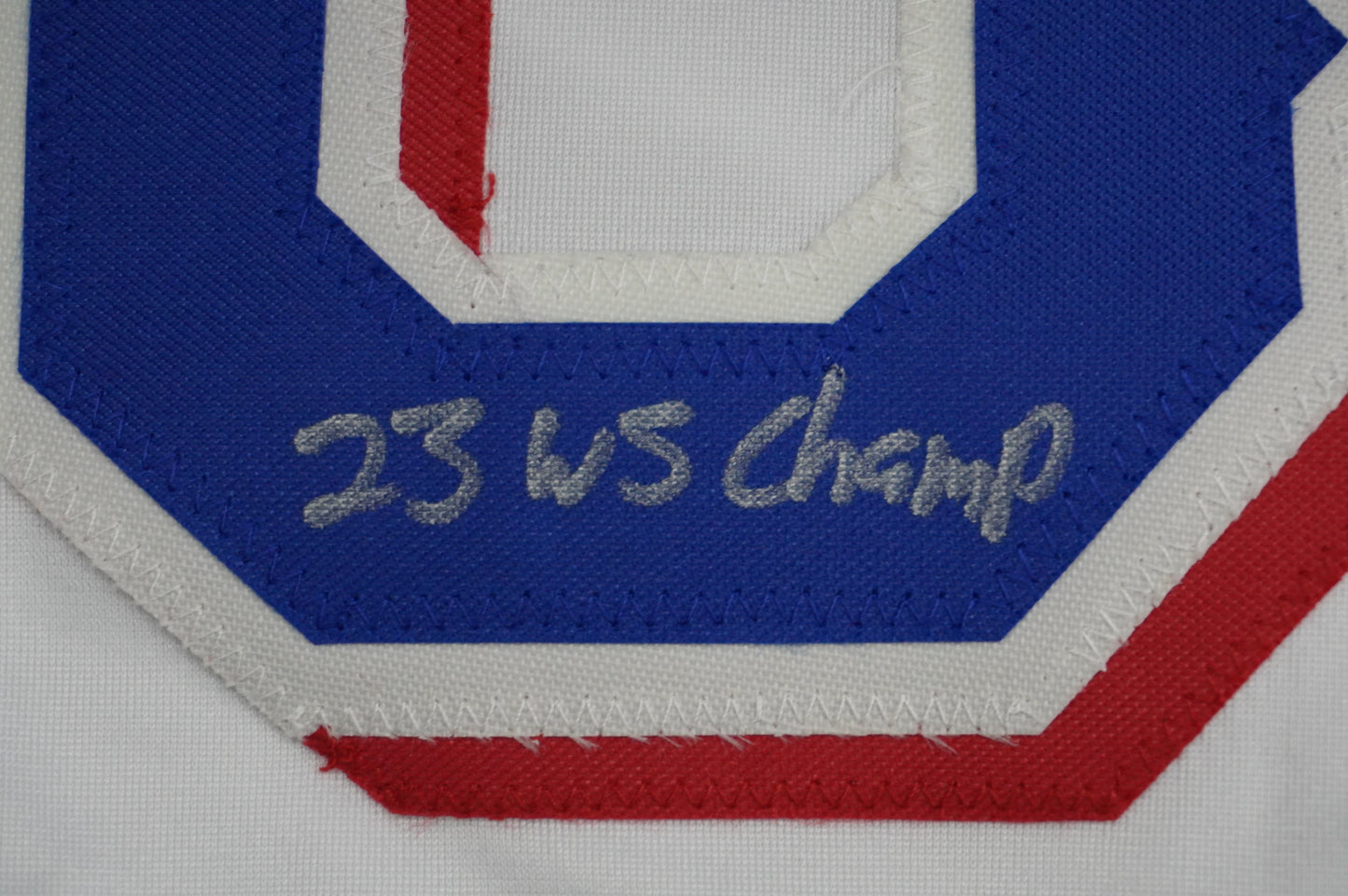 MARCUS SEMIEN TEXAS RANGERS SIGNED Sewn Jersey BAS