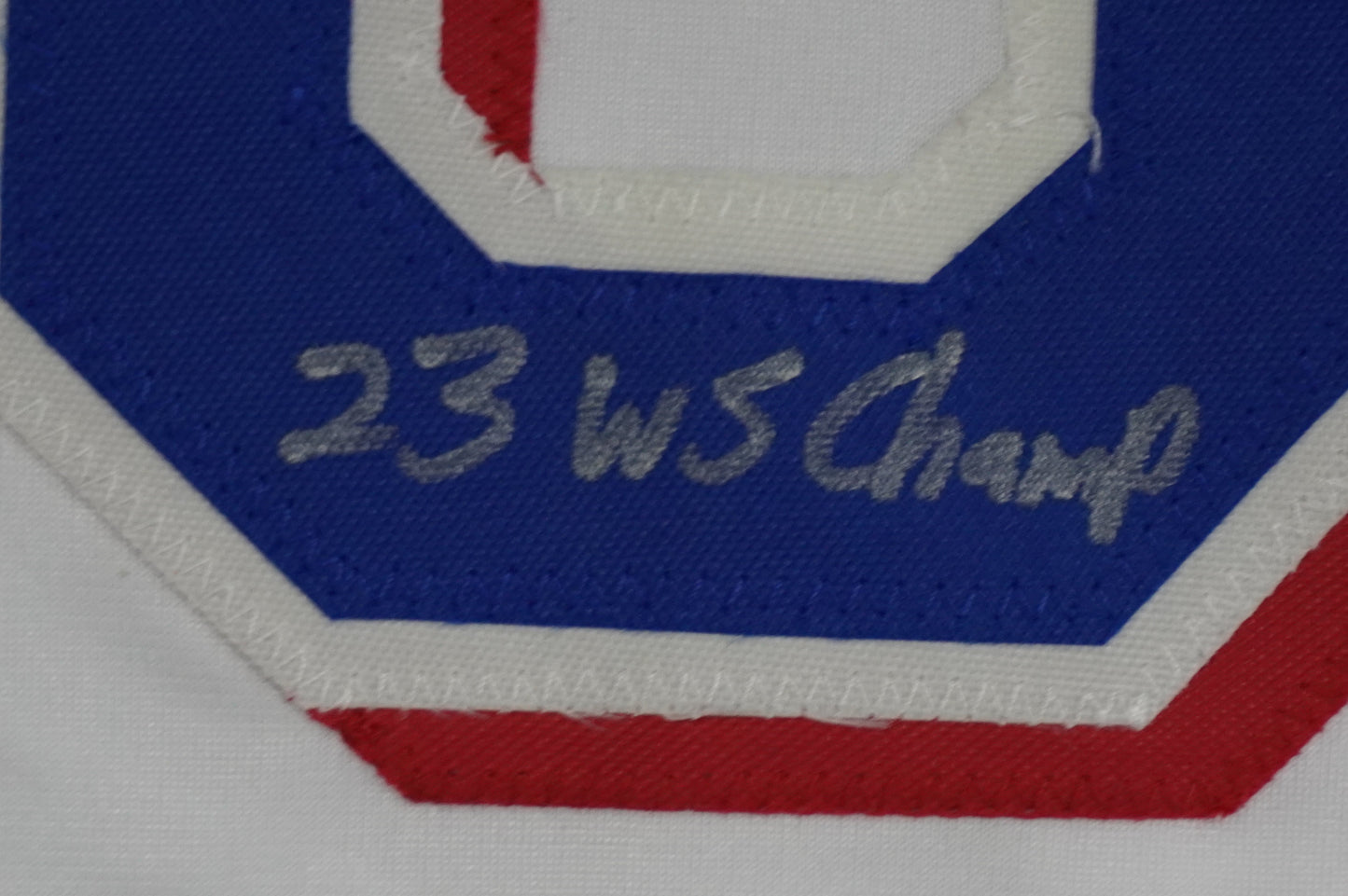 CODY BRADFORD TEXAS RANGERS SIGNED Sewn Jersey W/23 WS Champ JSA COA