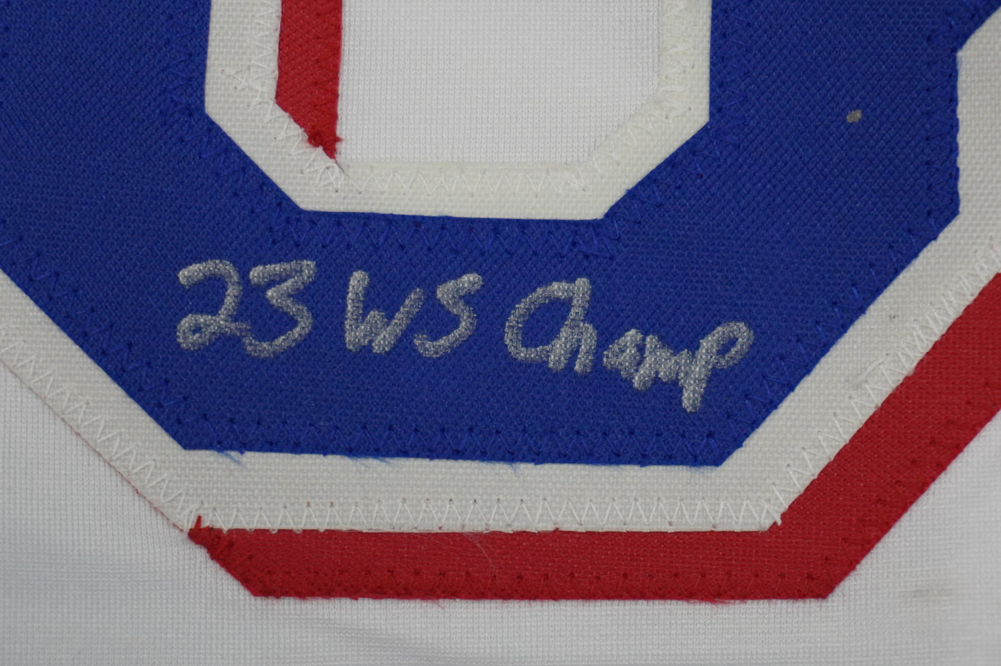 CODY BRADFORD TEXAS RANGERS SIGNED Sewn Jersey W/23 WS Champ JSA COA