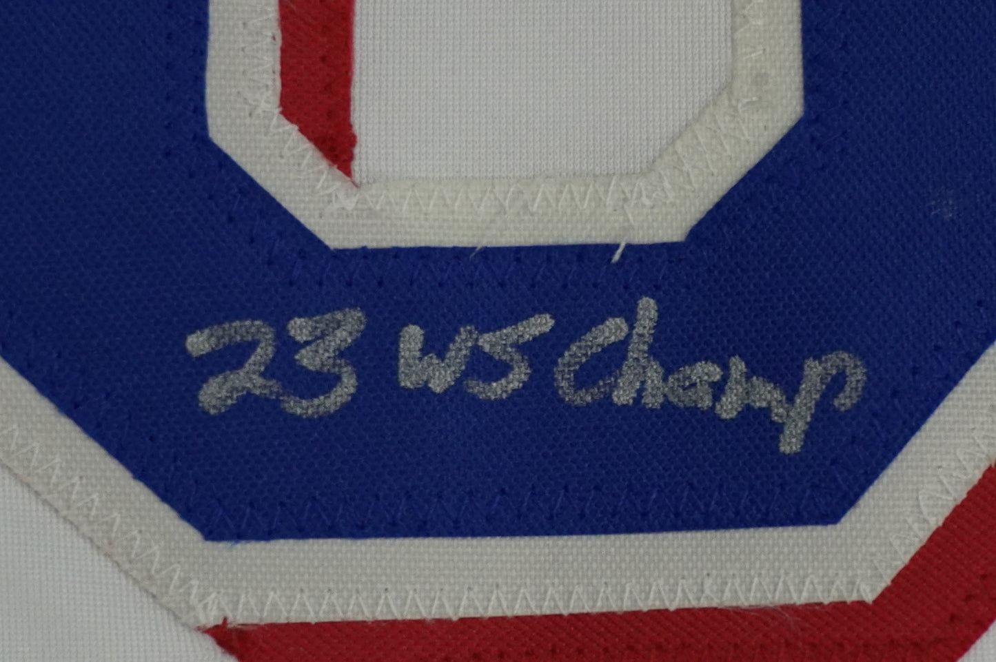 CODY BRADFORD TEXAS RANGERS SIGNED Sewn Jersey W/23 WS Champ JSA COA