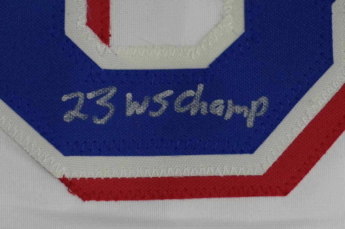 CODY BRADFORD TEXAS RANGERS SIGNED Sewn Jersey W/23 WS Champ JSA COA