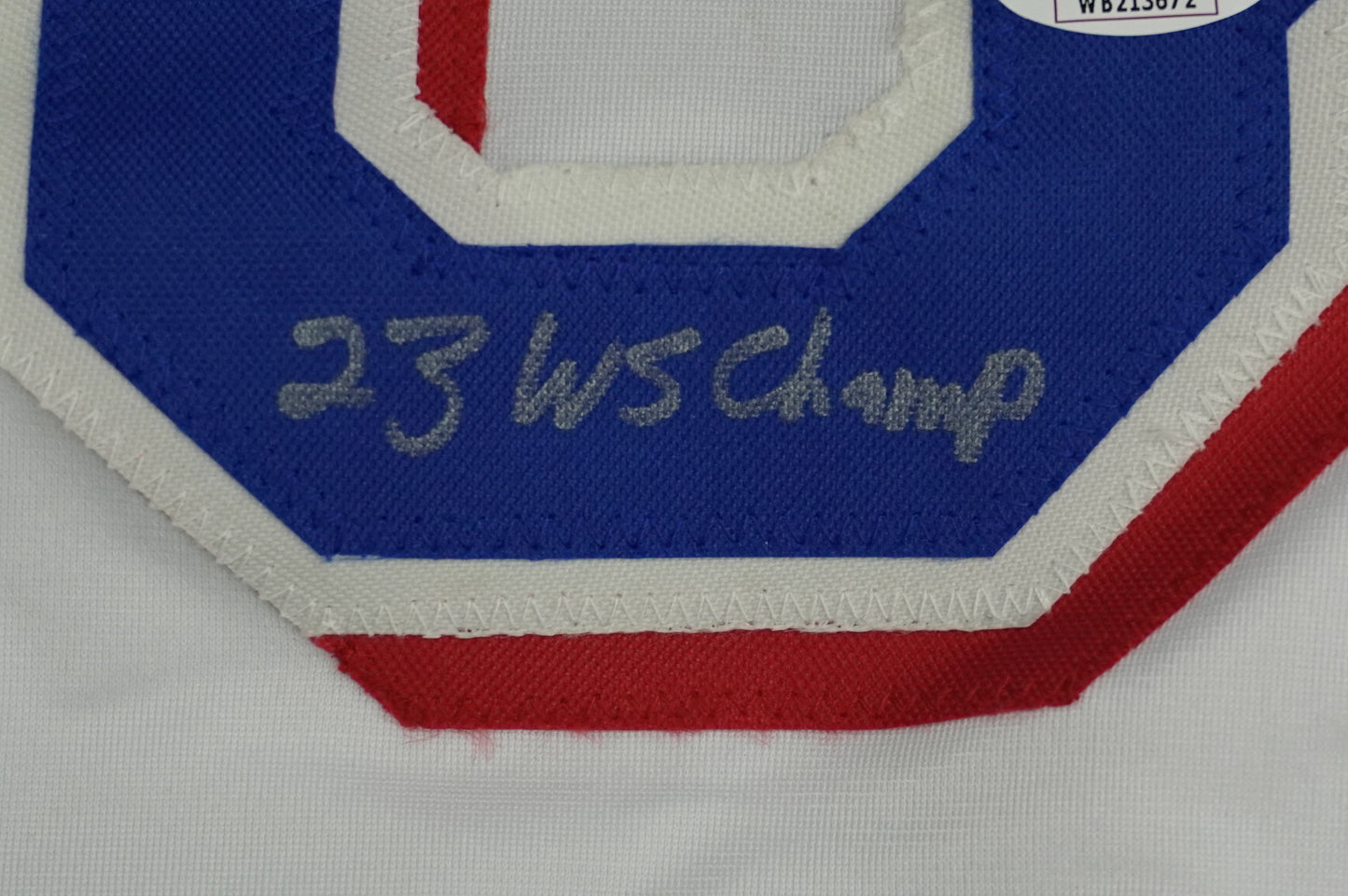 CODY BRADFORD TEXAS RANGERS SIGNED Sewn Jersey W/Multi Stats INSC JSA COA