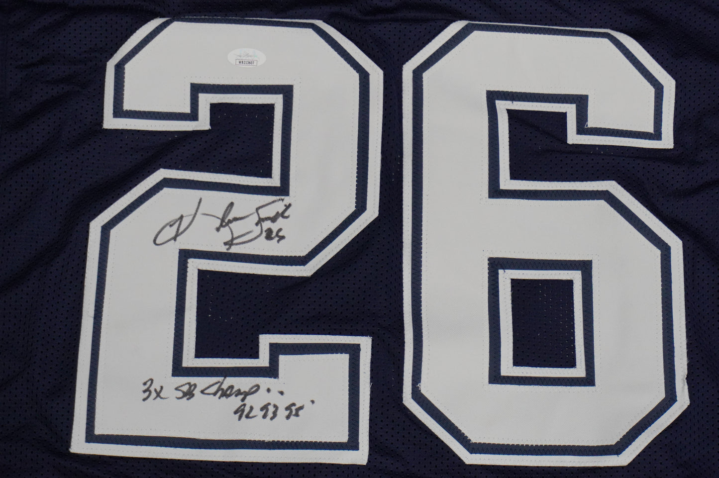 KEVIN SMITH DALLAS COWBOYS SIGNED Blue JERSEY Texas A&M Aggies w/INSCs 3XL JSA