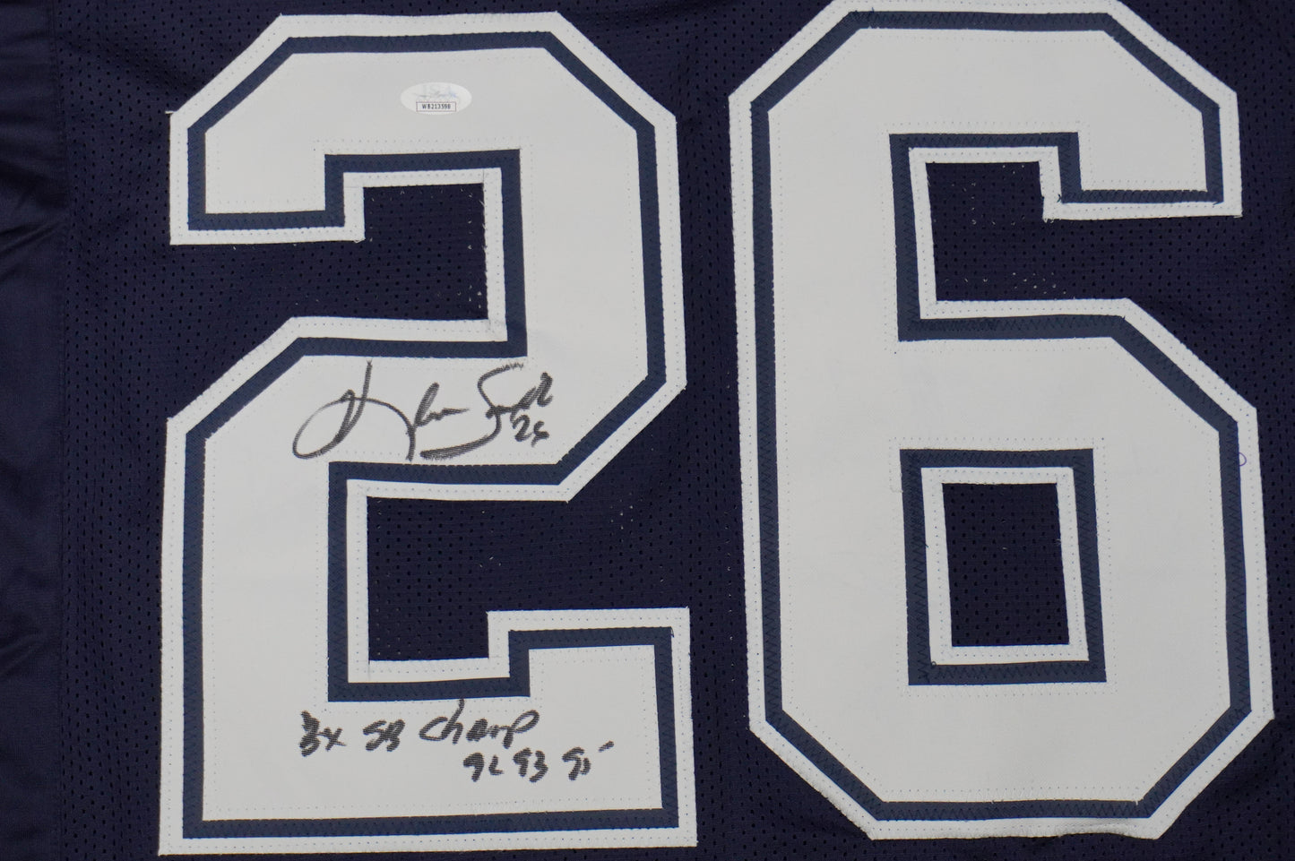 KEVIN SMITH DALLAS COWBOYS SIGNED Blue JERSEY Texas A&M Aggies w/INSCs XL JSA