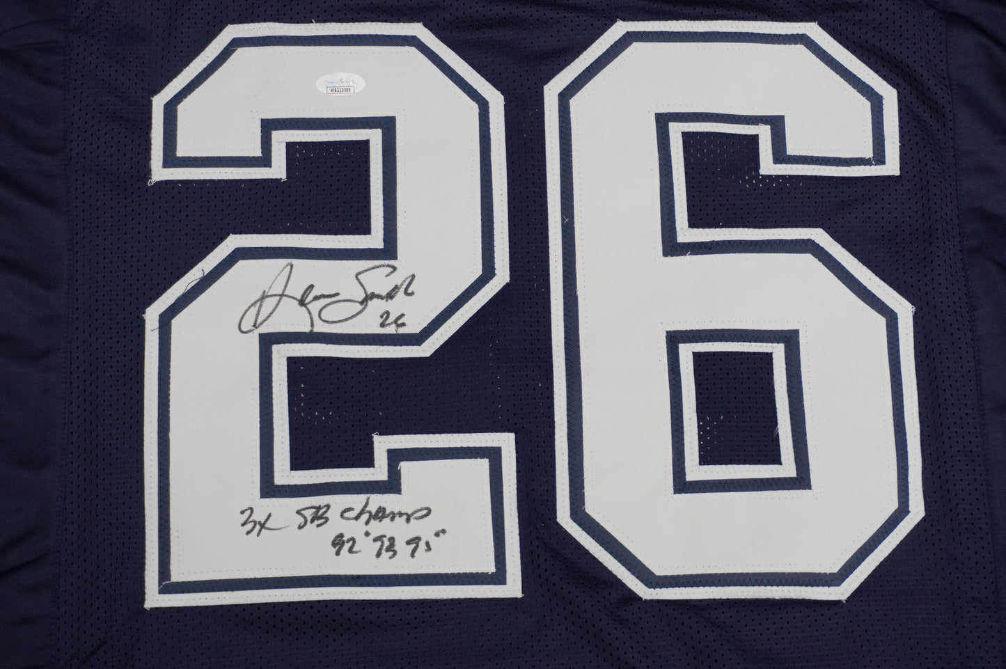 KEVIN SMITH DALLAS COWBOYS SIGNED Blue JERSEY Texas A&M Aggies w/INSCs XL JSA