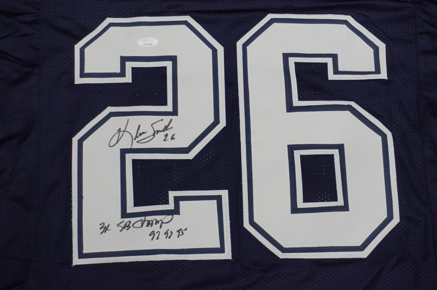 KEVIN SMITH DALLAS COWBOYS SIGNED Blue JERSEY Texas A&M Aggies w/INSCs XL JSA