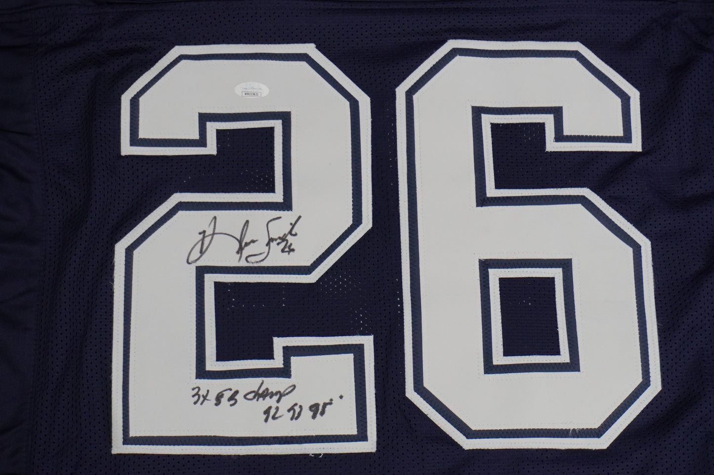 KEVIN SMITH DALLAS COWBOYS SIGNED Blue JERSEY Texas A&M Aggies w/INSCs 3XL JSA