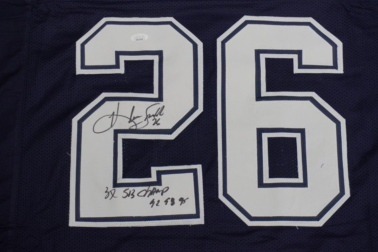 KEVIN SMITH DALLAS COWBOYS SIGNED Blue JERSEY Texas A&M Aggies w/INSCs 3XL JSA